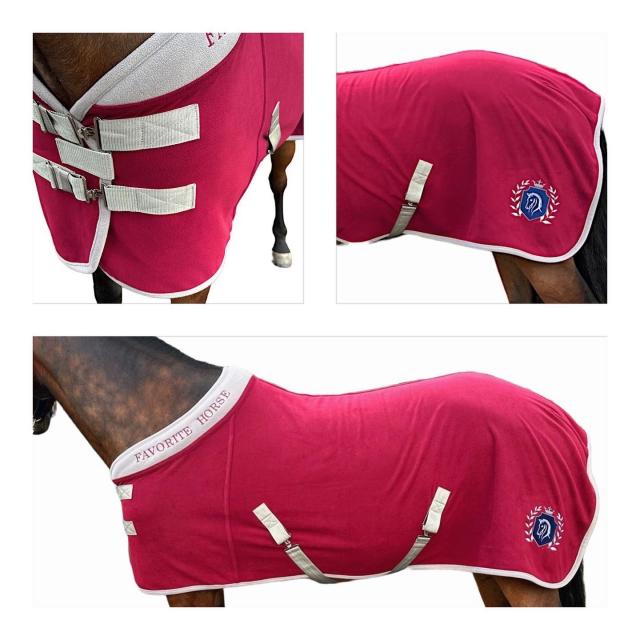 Попона флисовая FAVORITE HORSE Aristocratic (бордовая)