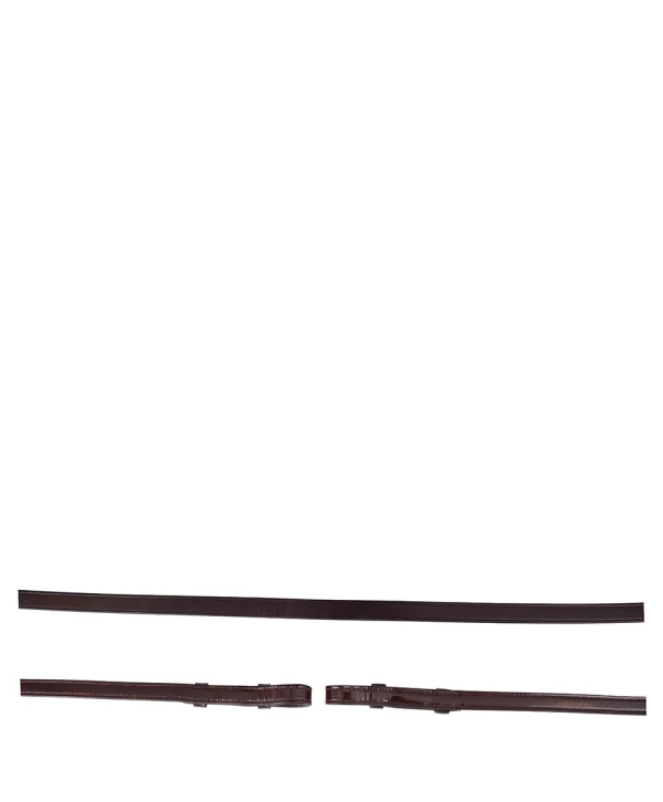 Поводья BR 13мм leather Curb Rein Lacquer