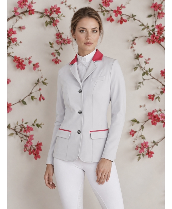 Редингот АМ серый super stretch collection (ярко-розовый)
