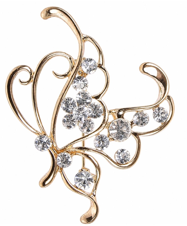 Брошь на манишку Harry's Horse Flower Gold