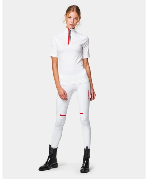 Поло с коротким рукавом EAST SHIRT SEAMLESS SHORT SLEEVE (белый)