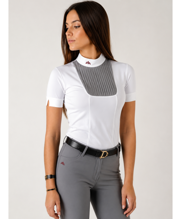 Поло Ladies polo shirt VERONICA (белый\серый)
