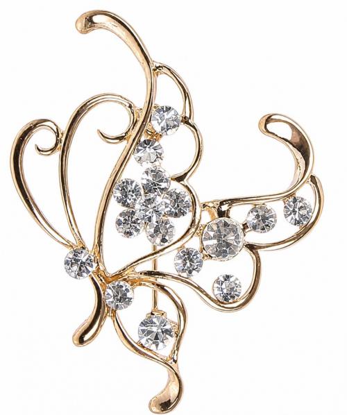 Брошь на манишку Harry's Horse Flower Gold